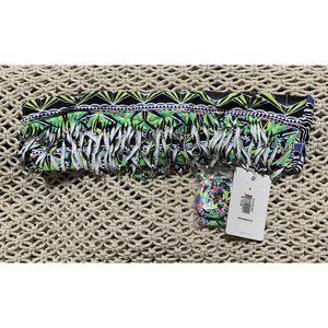NWT OndadeMar Zenega Fringe Bandeau‎ Bikini Top Medium With Straps $115